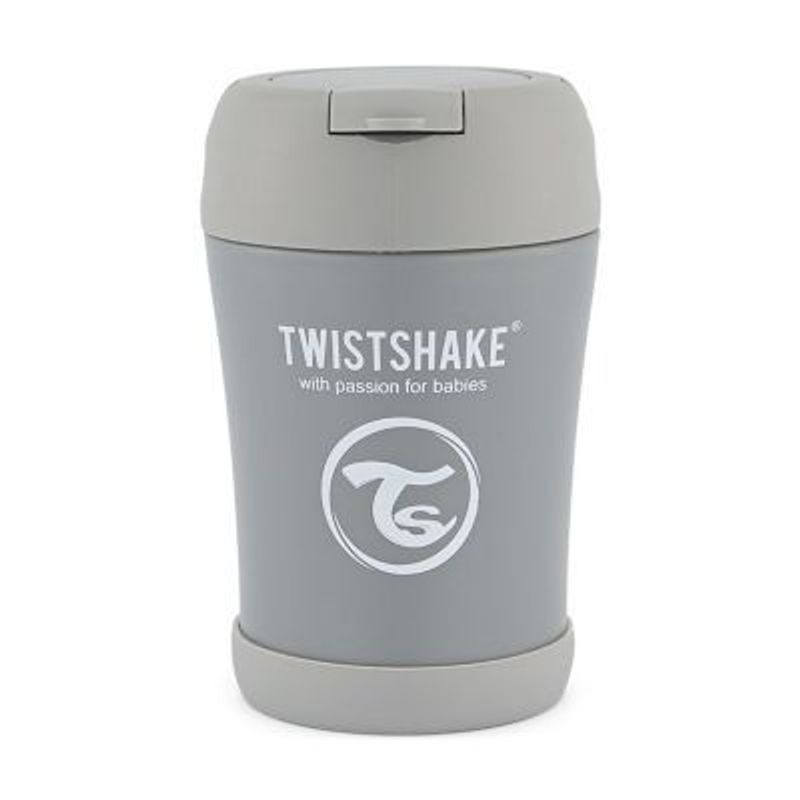 TWISTSHAKE - Termo Insulado para Alimentos Twistshake 350ml Gris