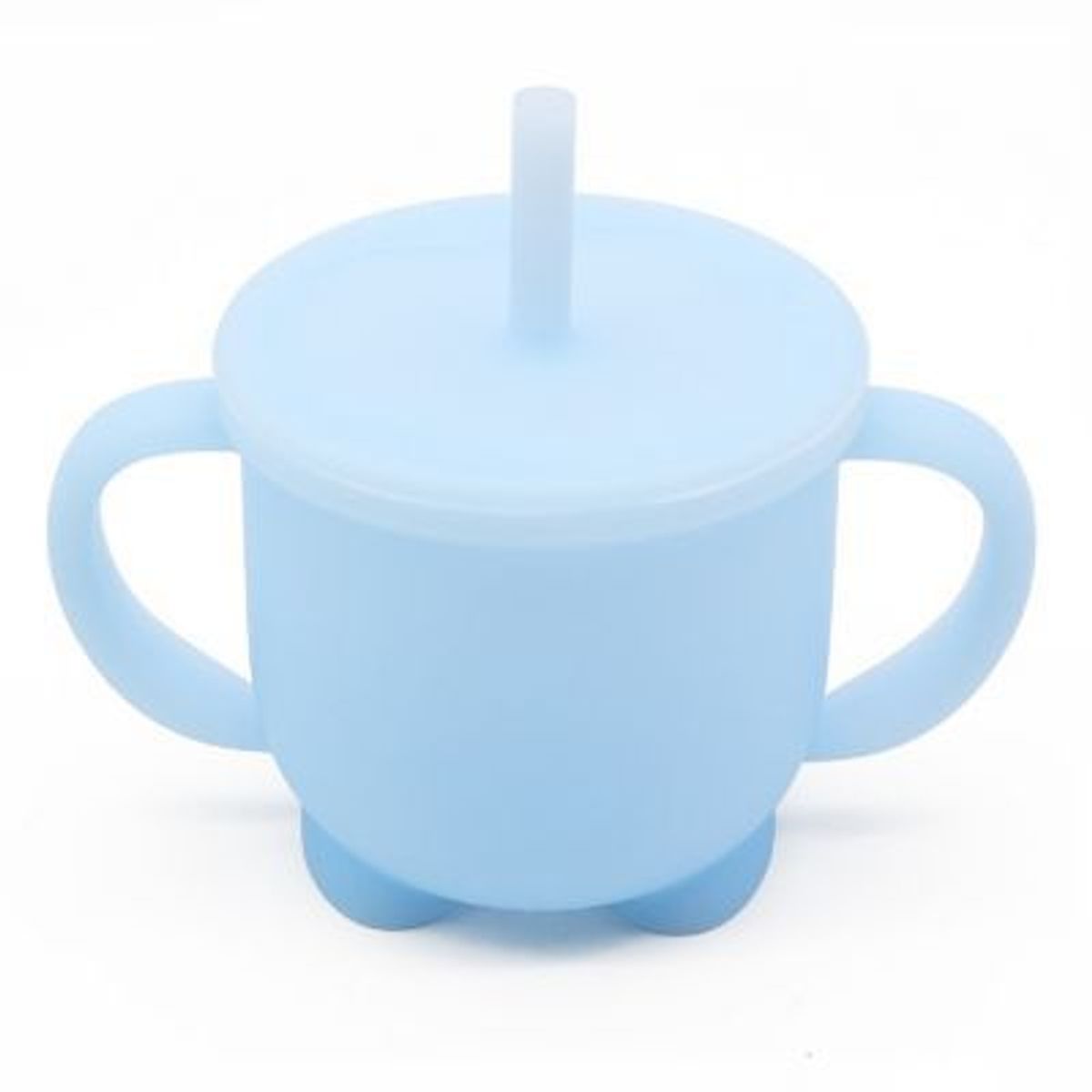 GENERICO - Taza de Silicona Antiderrames con Sorbete Celeste