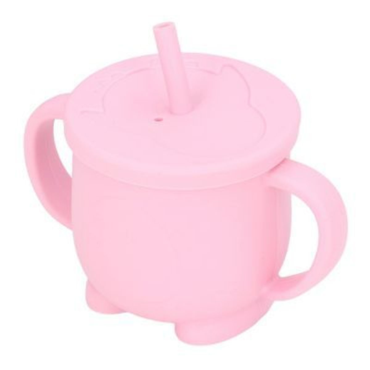 GENERICO - Taza de Silicona Antiderrames con Sorbete Rosado