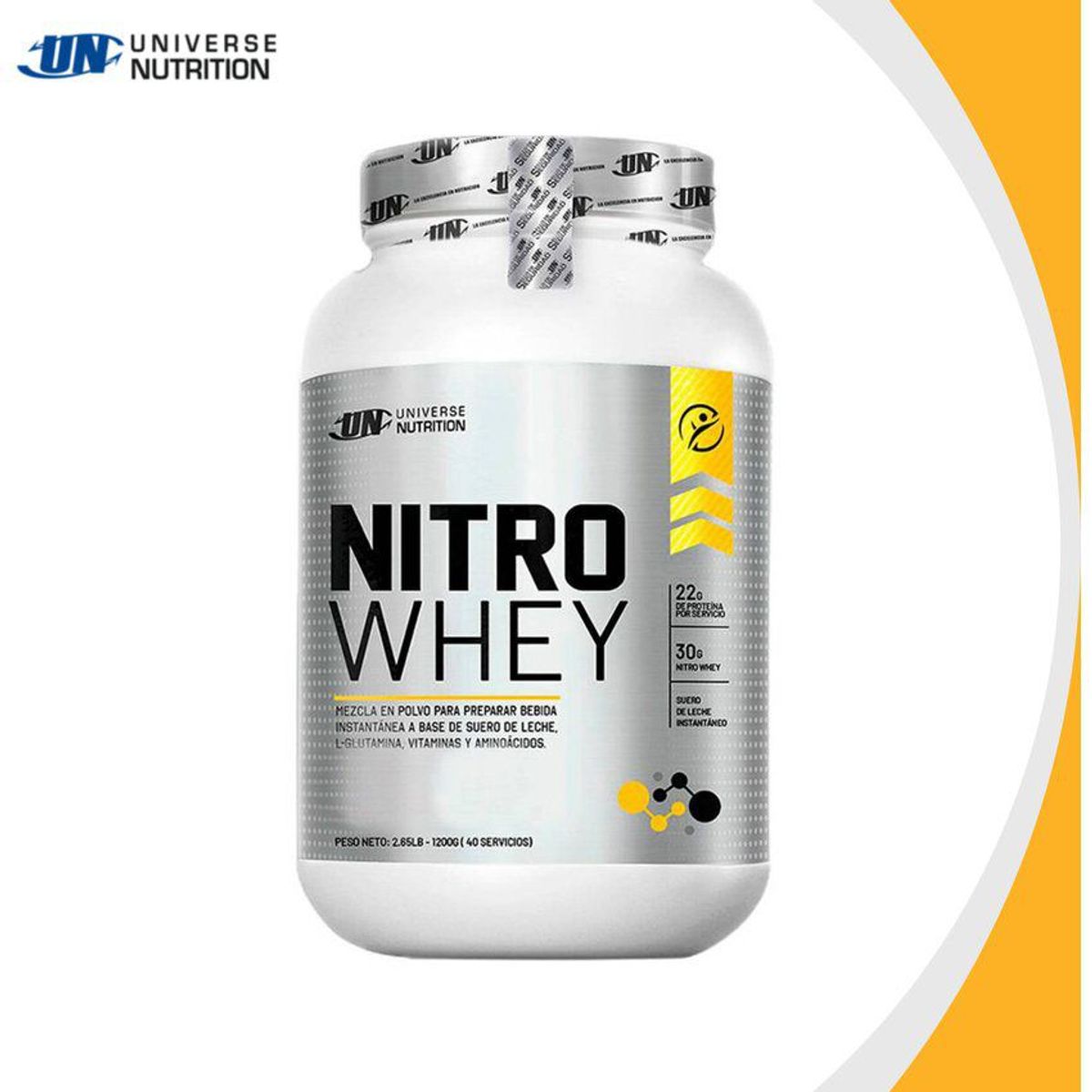 UNIVERSE NUTRITION - Proteína Universe Nutrition Nitro Whey 1.2 Kg Chocolate + Shaker