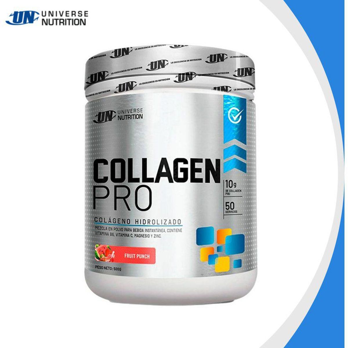 UNIVERSE NUTRITION - Colágeno Universe Nutrition Collagen Pro 500 g Fruit Punch + Shaker