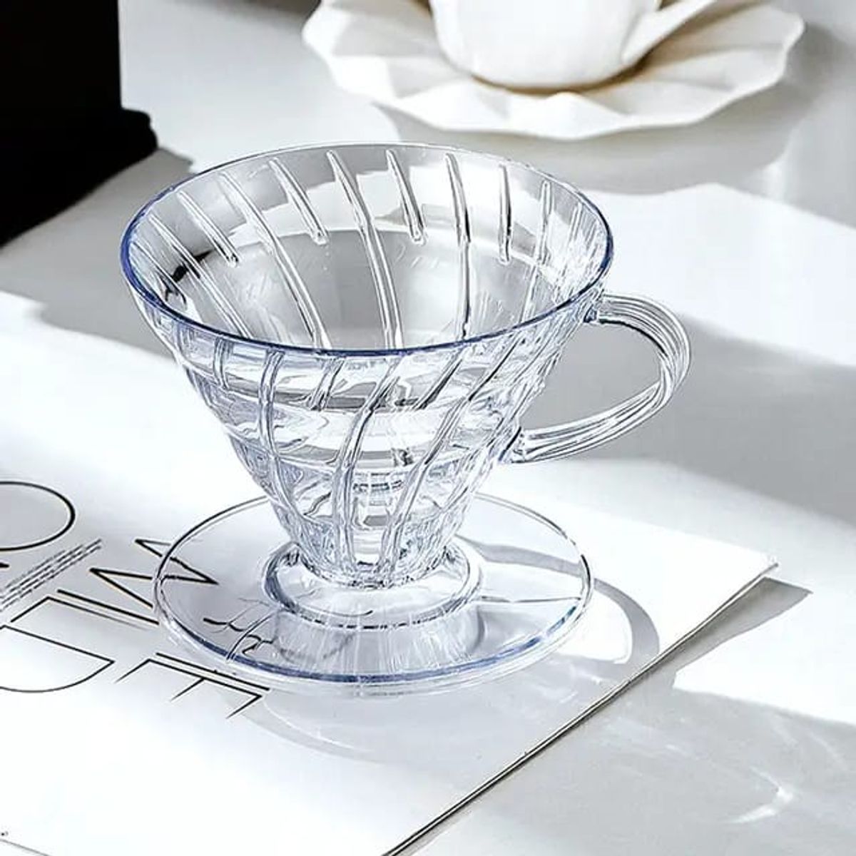 GENERICO - DRIPPER DE GOTEO RESINA 2-4 TZAS TRANSPARENTE