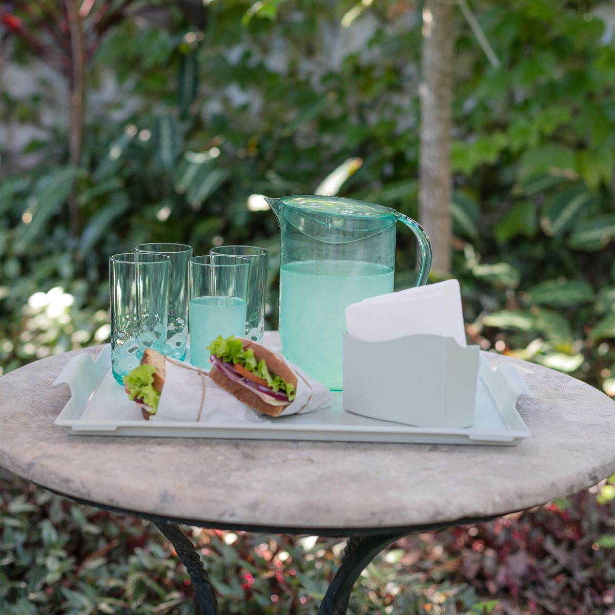 COZA - Jarra De Plástico Con Tapa 2L Coza Wave Verde