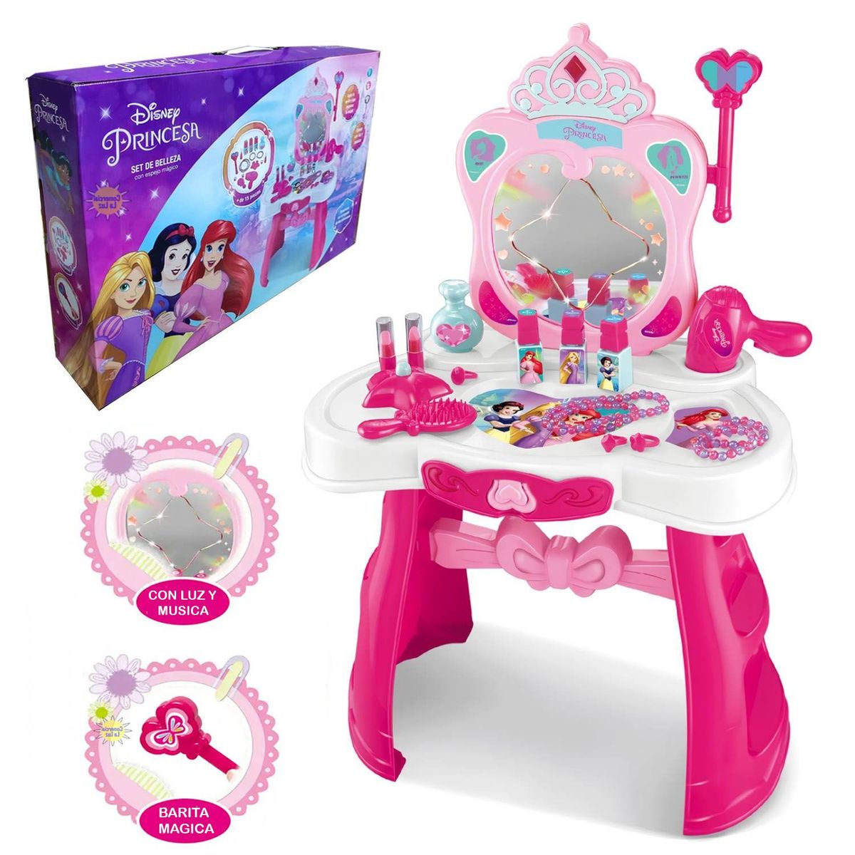 DISNEY - Set de Belleza Disney Princesas Musical Luces y a Sensor