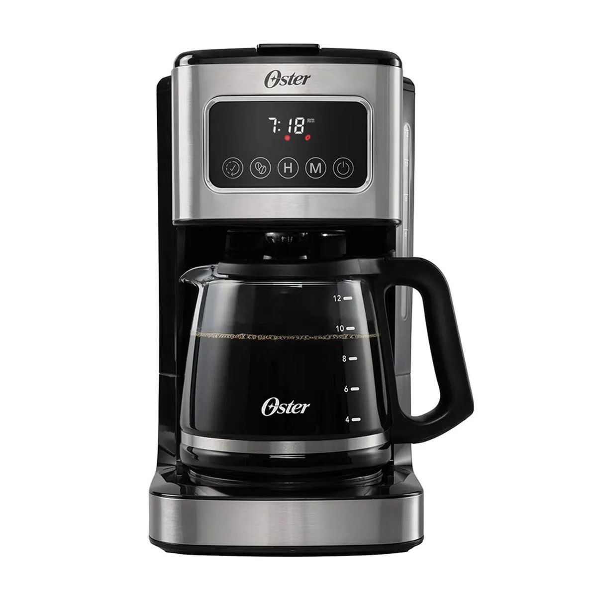 OSTER - Cafetera programable de 12 tazas con pantalla táctil Oster® BVSTDC4403