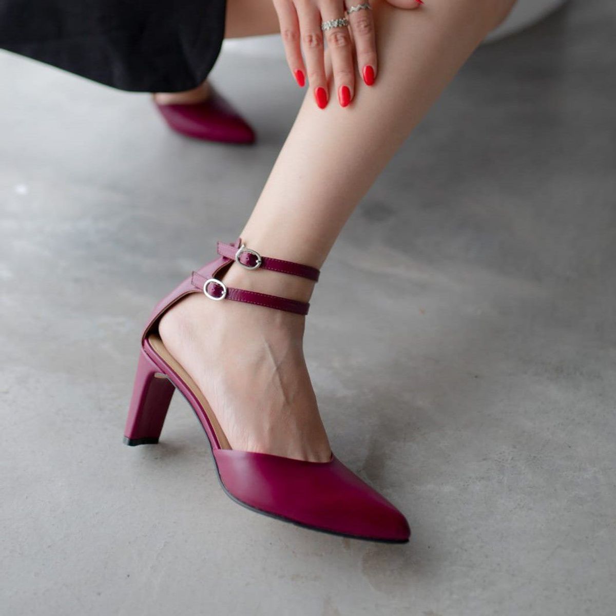 IRISABA - TACONES DE CUERO IRISABA PARA MUJER BELLA MAGENTA