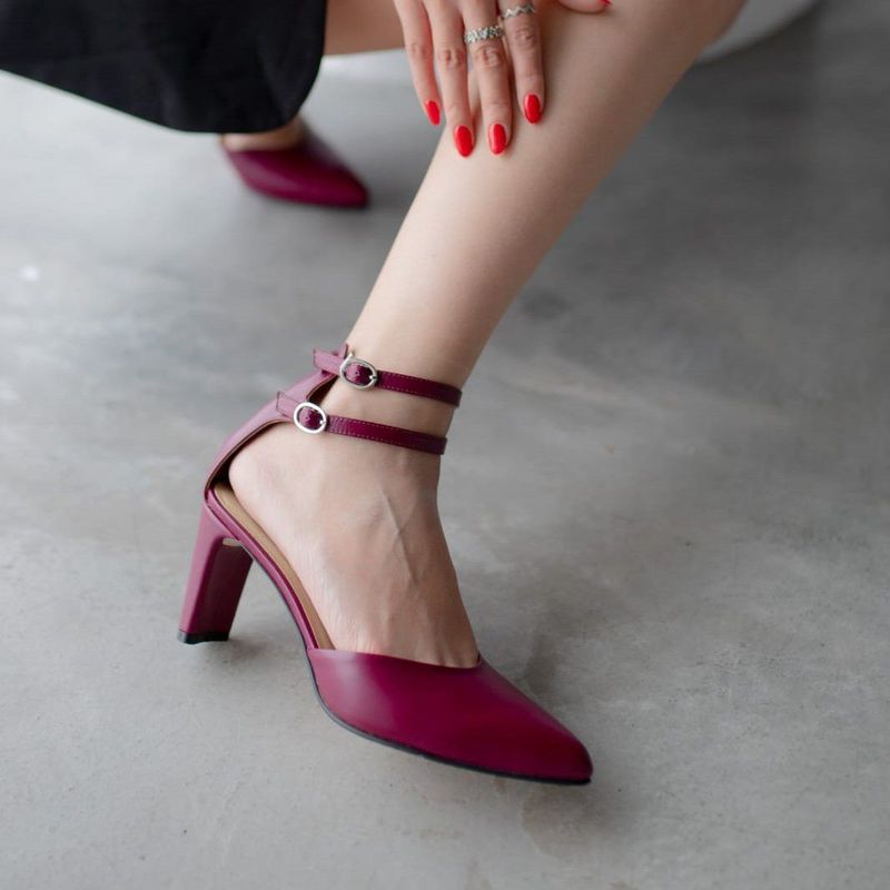 IRISABA - TACONES DE CUERO IRISABA PARA MUJER BELLA MAGENTA