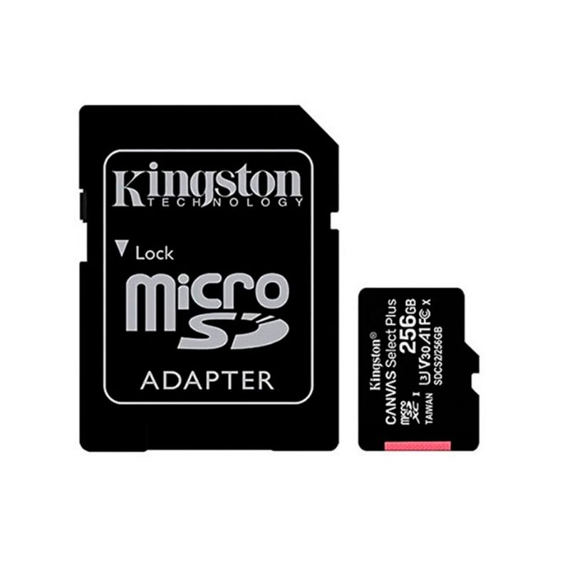 KINGSTON - MEMORIA MICRO SD KINGSTON CANVAS SELECT PLUS 256GB P/N: SDCS2/256GB