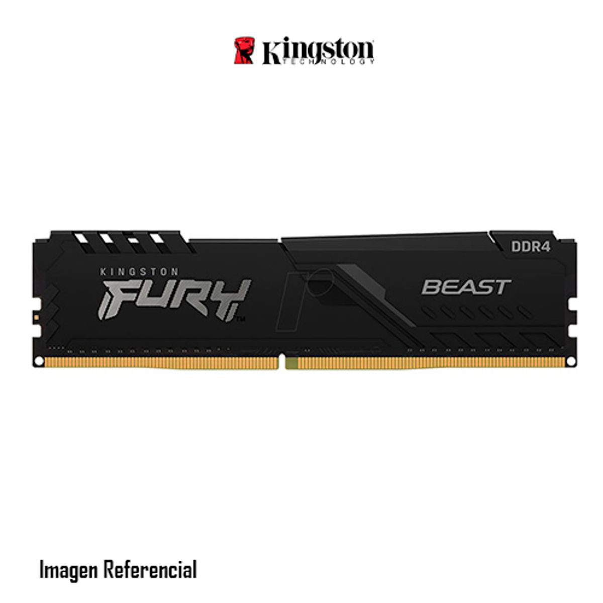KINGSTON - MEMORIA RAM DIMM KINGSTON FURY BEAST BLACK 8GB DDR4 P/N: KF436C17BB/8