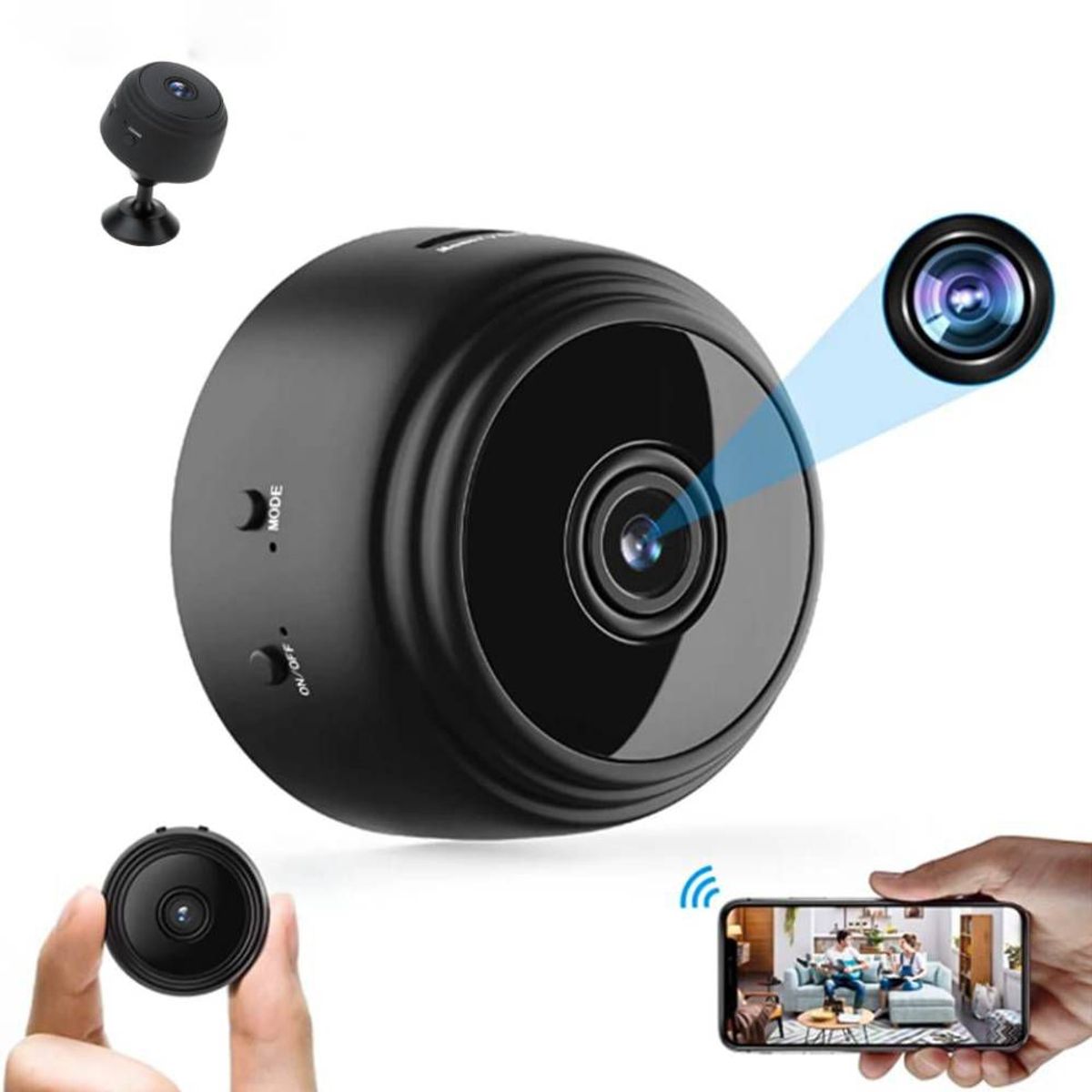SEISA - Mini Camara Espia de Seguridad Vigilancia Wifi Aplicativo
