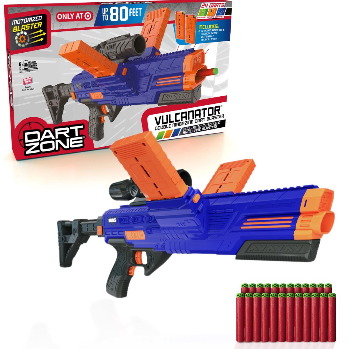 DART ZONE - Lanzador de Dardos Blaster Motorizado Vulcanator