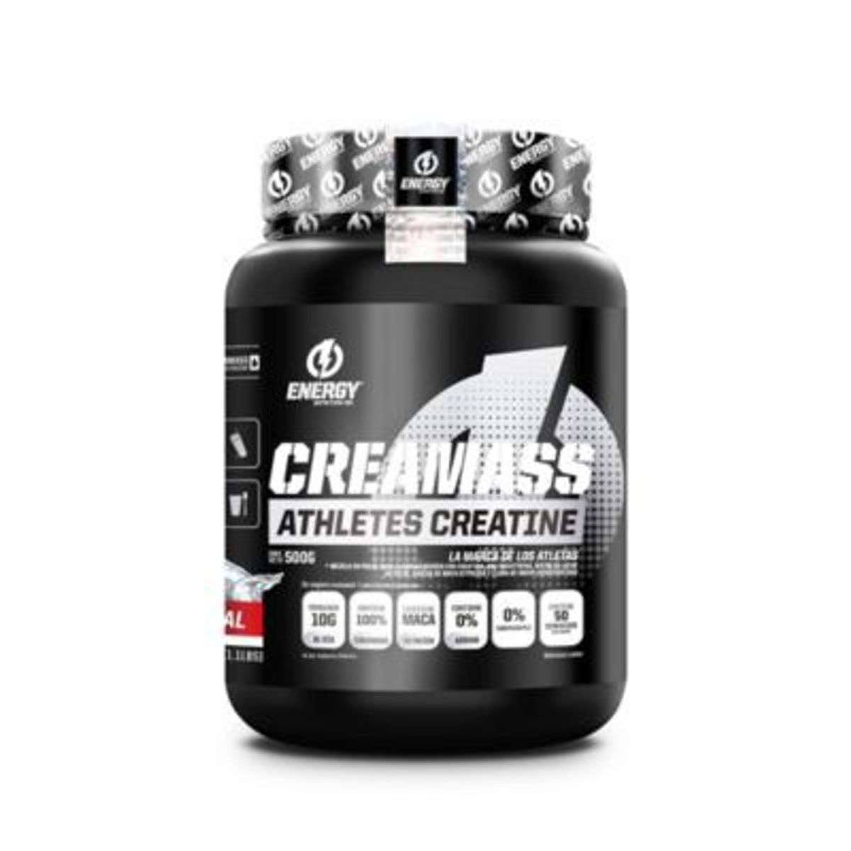 ENERGY NUTRITION - Creatina Energy Nutrition Creamass Athletes 500 Gr Natural + Shaker