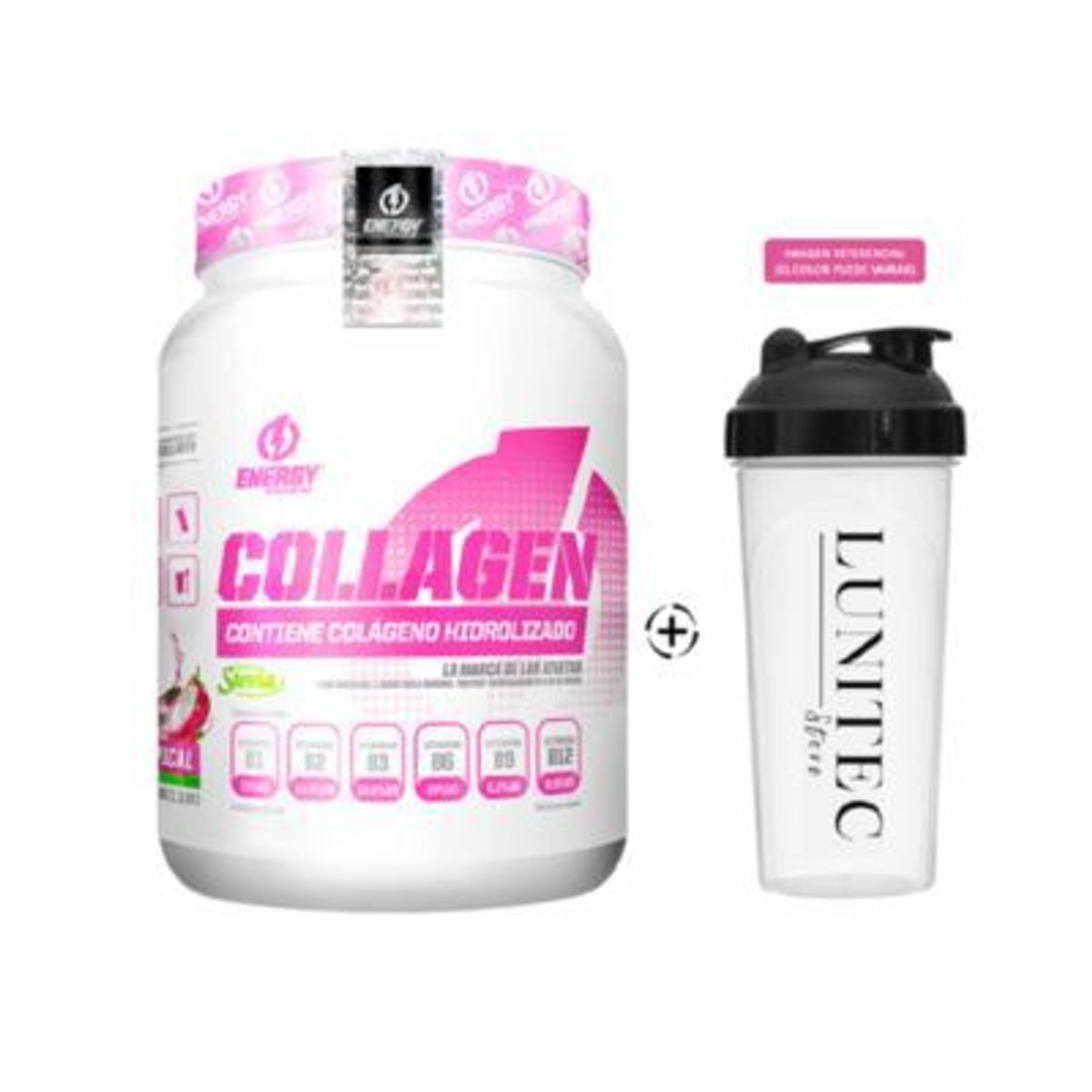 ENERGY NUTRITION - Colageno Energy Nutrition Collagen 500 Gr Tropical + Shaker