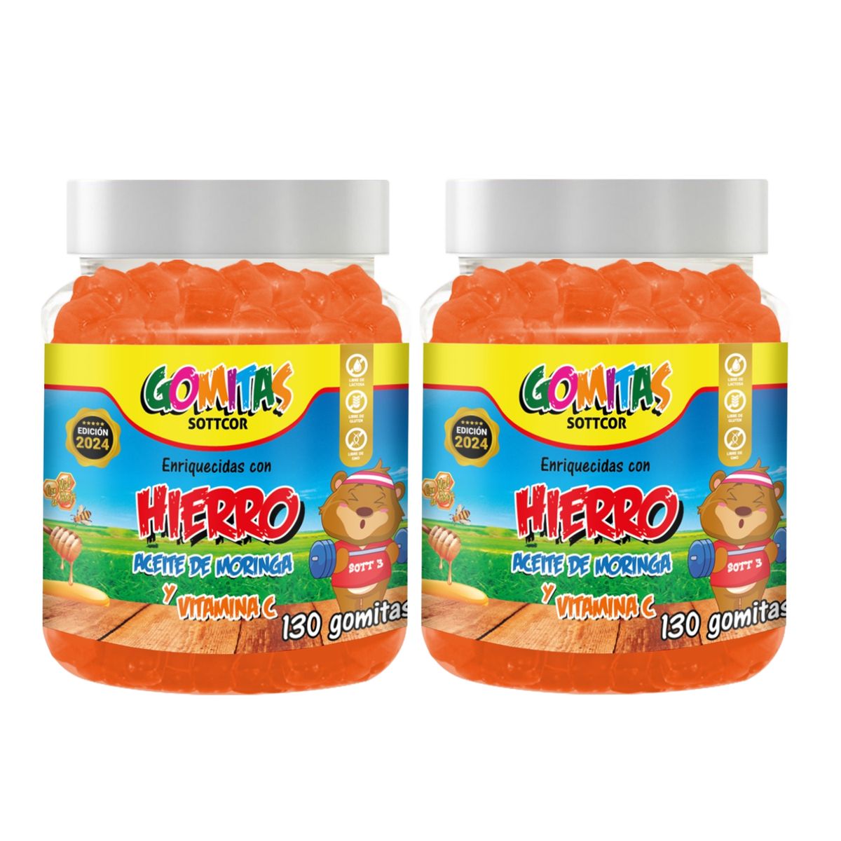 GENERICO - Hierro Para Niños Gomitas Sottcor 100Gr Tutti Frutti x2