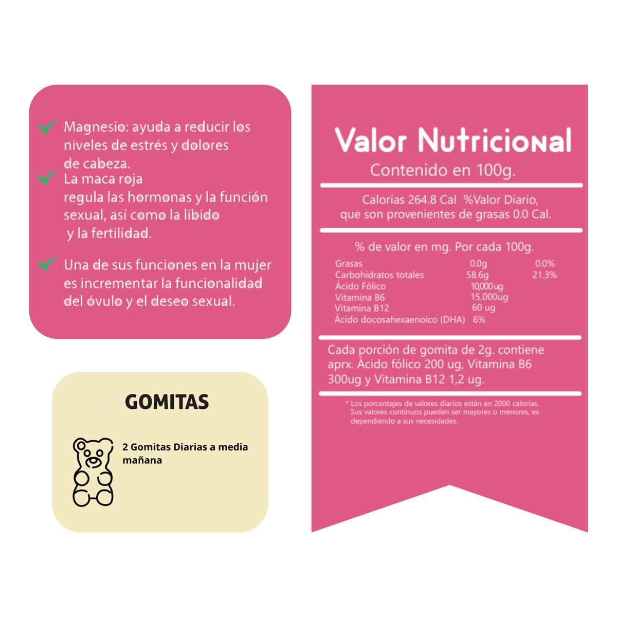 GENERICO - Aguaje Bbl para Adultos Gomitas Sottcor 100gr