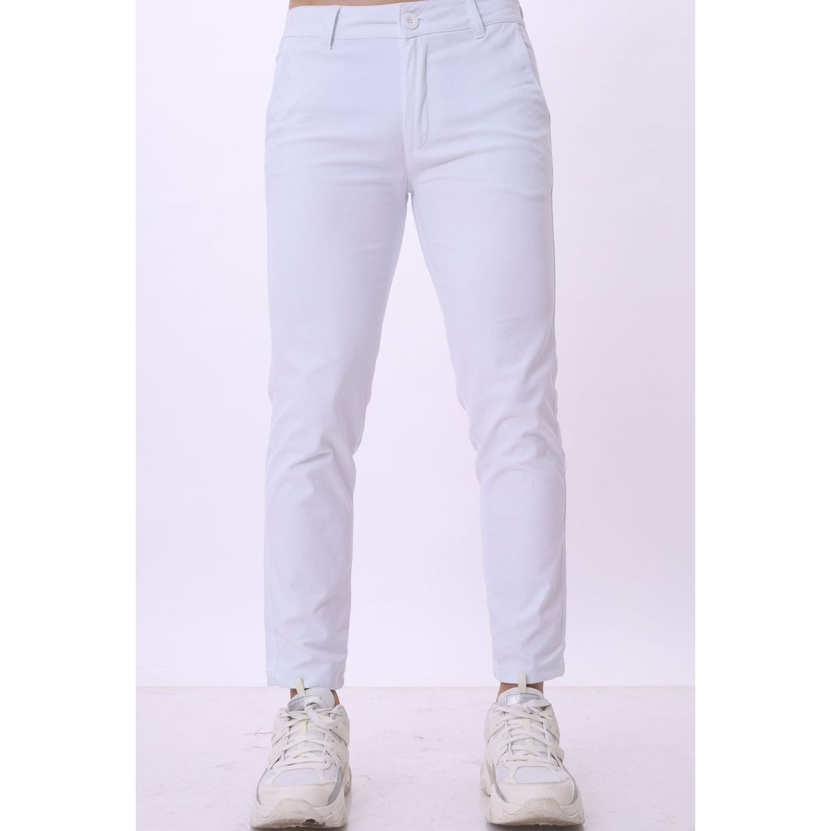 J JERAOUS - pantalón JERAOUS de drill strech Blanco