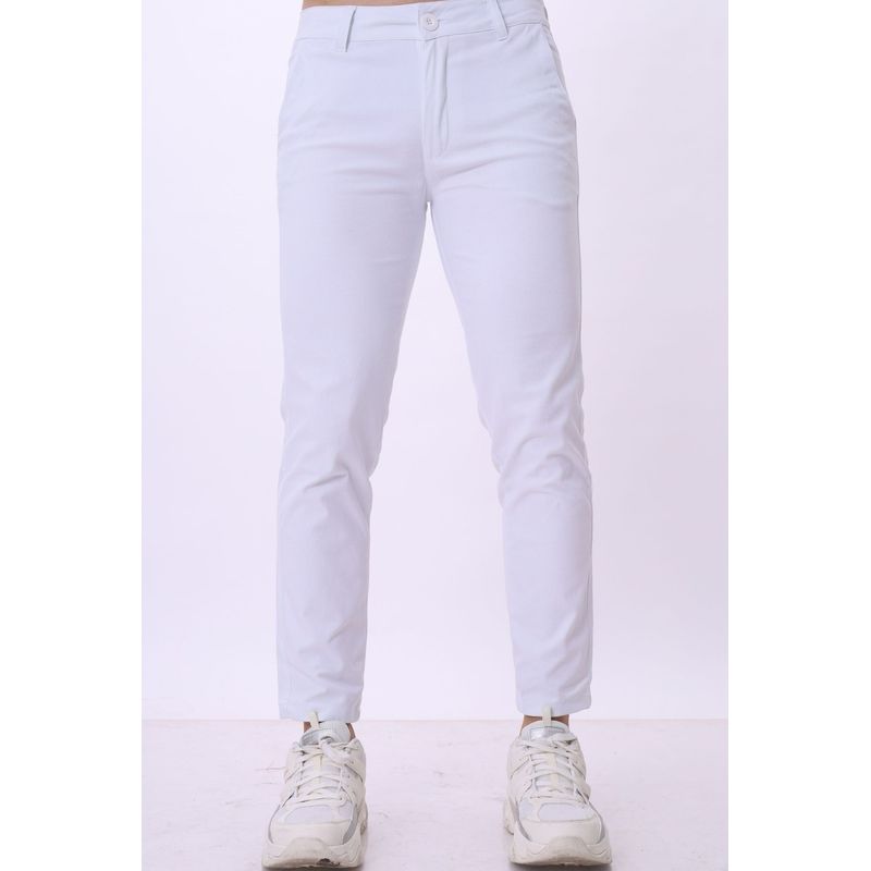 J JERAOUS - pantalón JERAOUS de drill strech Blanco