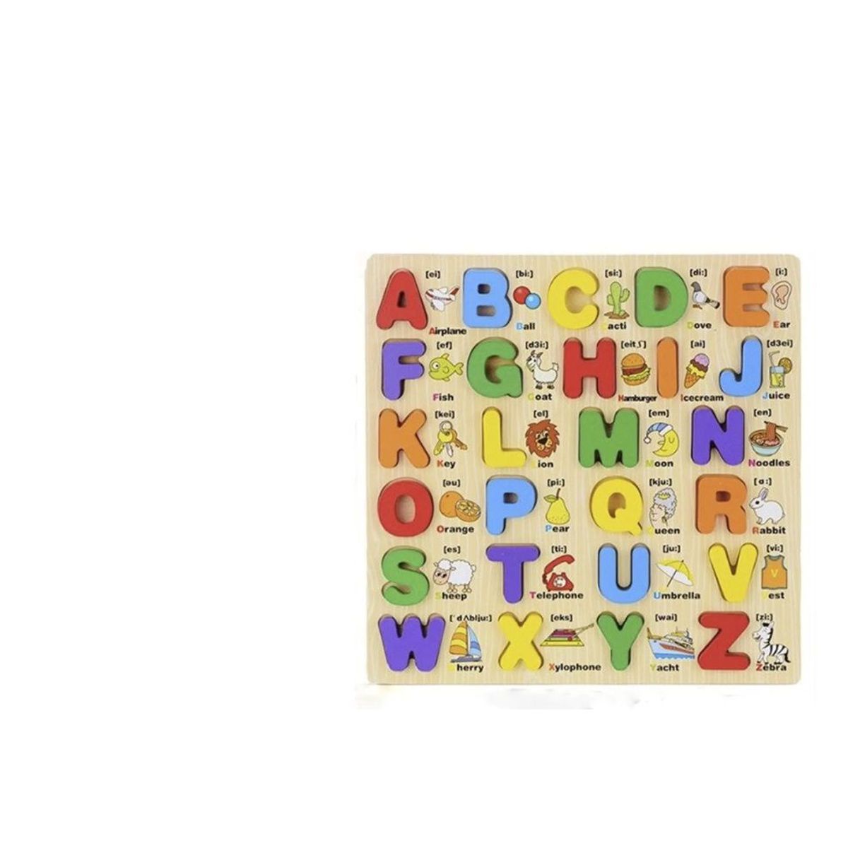 GENERICO - Rompecabeza Alfabeto de Madera