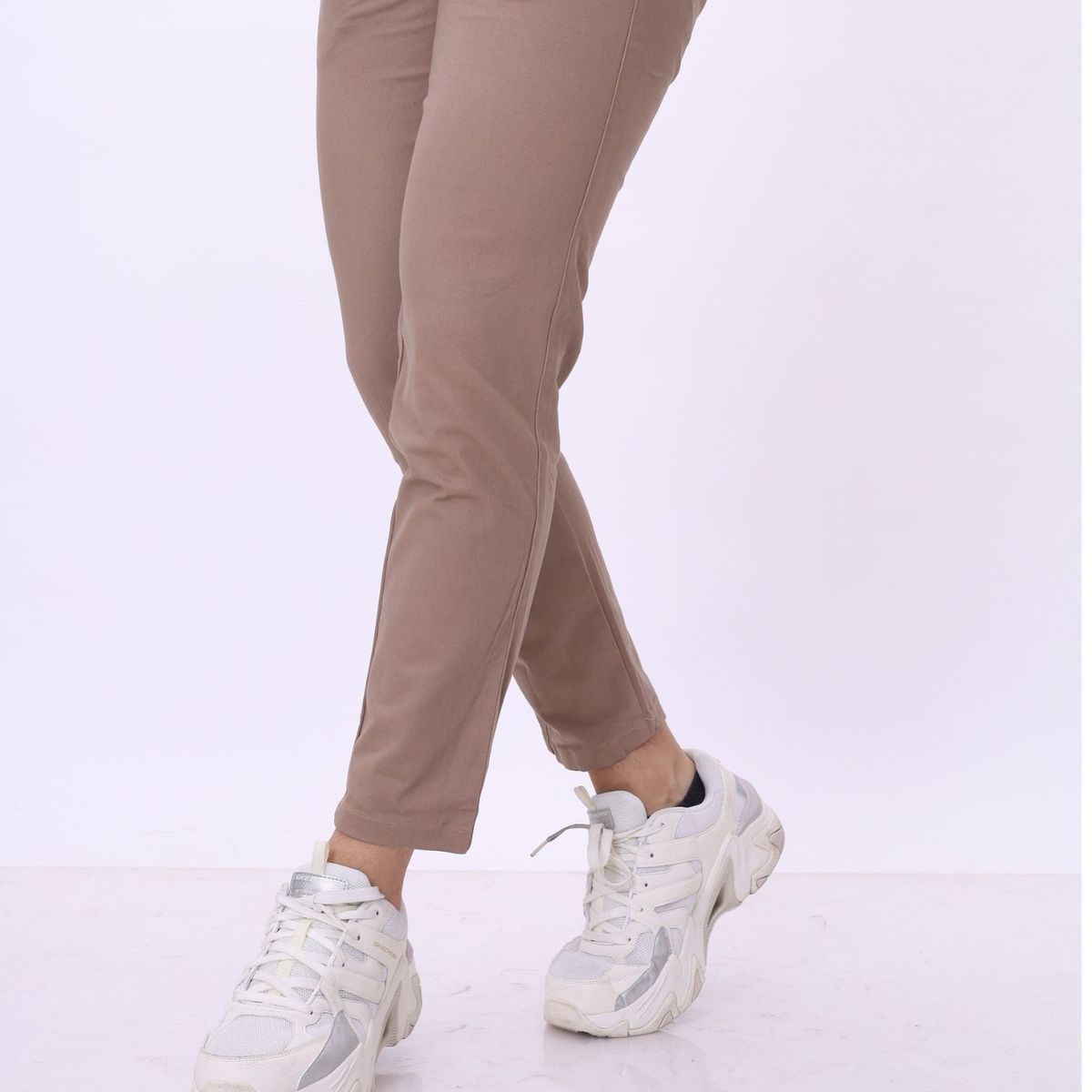 J JERAOUS - pantalón JERAOUS de drill strech Taupe