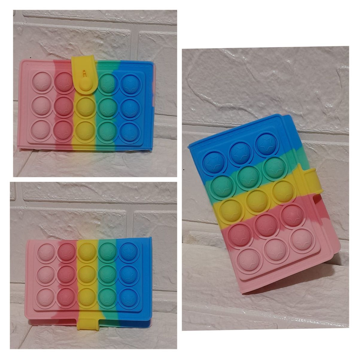 GENERICO - Billetera Monedero Pop It Kawaii Antiestres