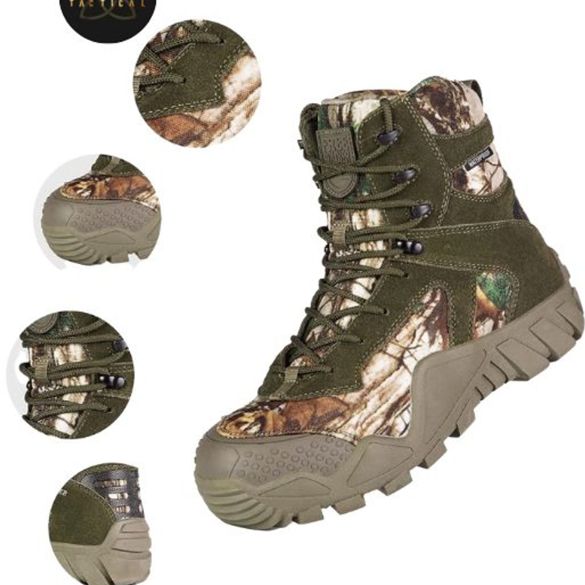 GENERICO - Borceguie de Cuero diseño Camuflado