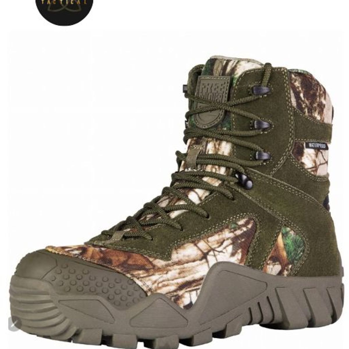 GENERICO - Borceguie de Cuero diseño Camuflado