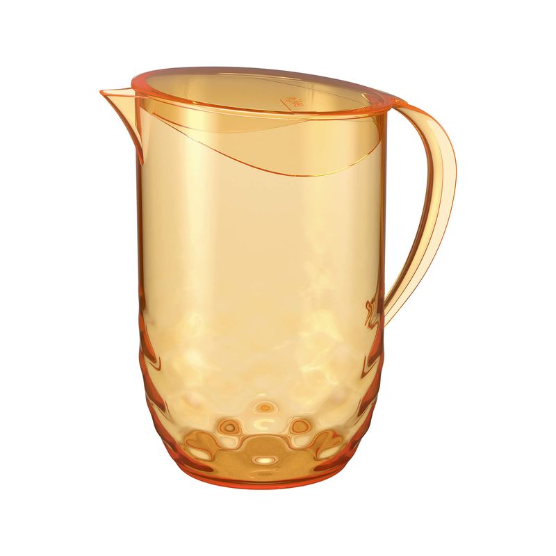 COZA - Jarra De Plástico Con Tapa 2L Coza Wave Naranja