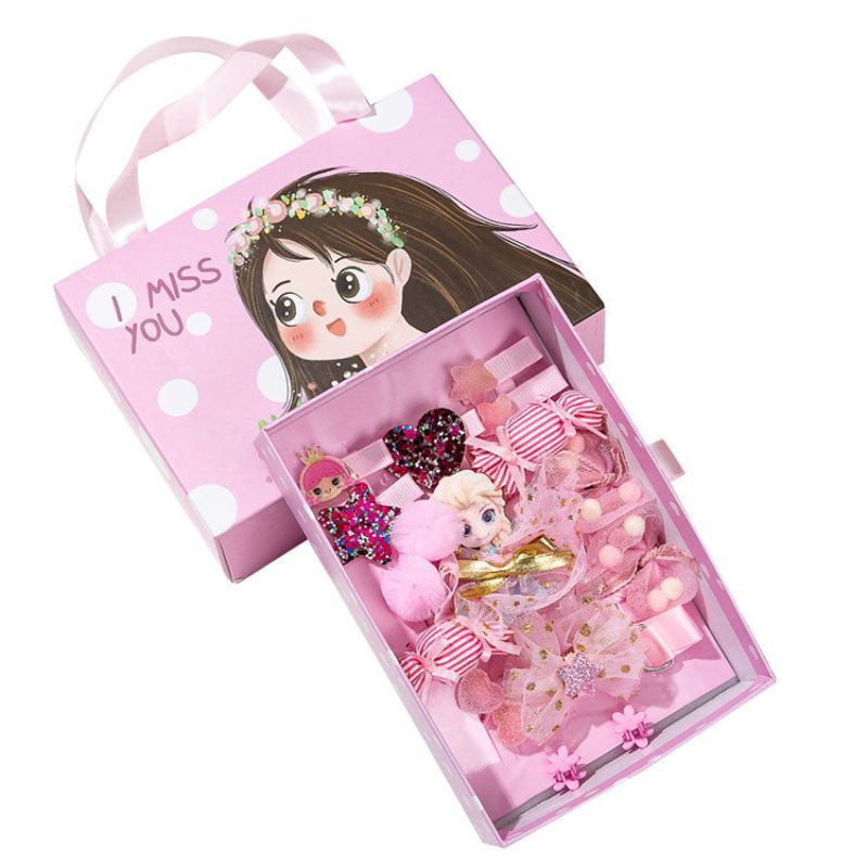 GENERICO - Set de 18 ganchos de cabello para bebés y niñas