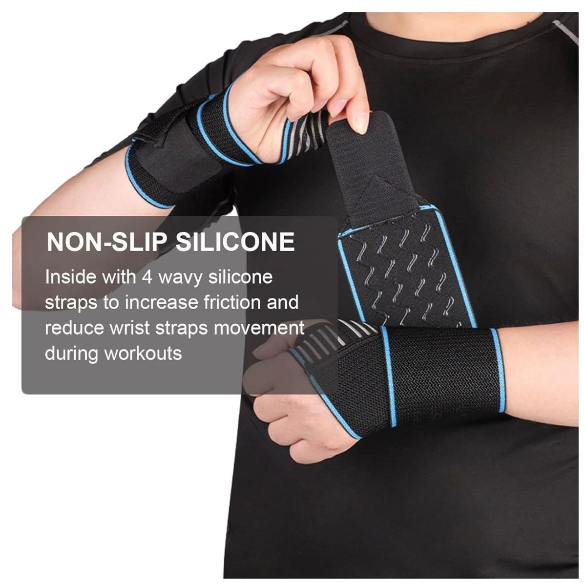 TODO FIT - Muñequeras Elásticas para Entrenamiento Prevenir Lesiones Deportivas