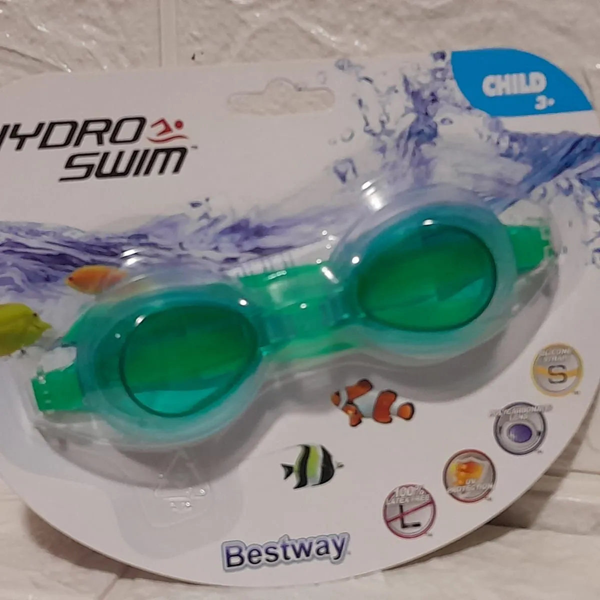GENERICO - Lentes de Natacion Para niños de 3 a 6 Años Bestway Azul o Verde