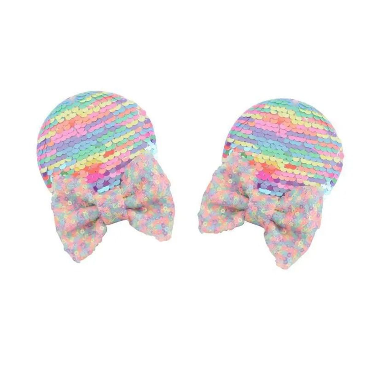 GENERICO - Par de ganchos orejitas de ratón para bebés y niñas