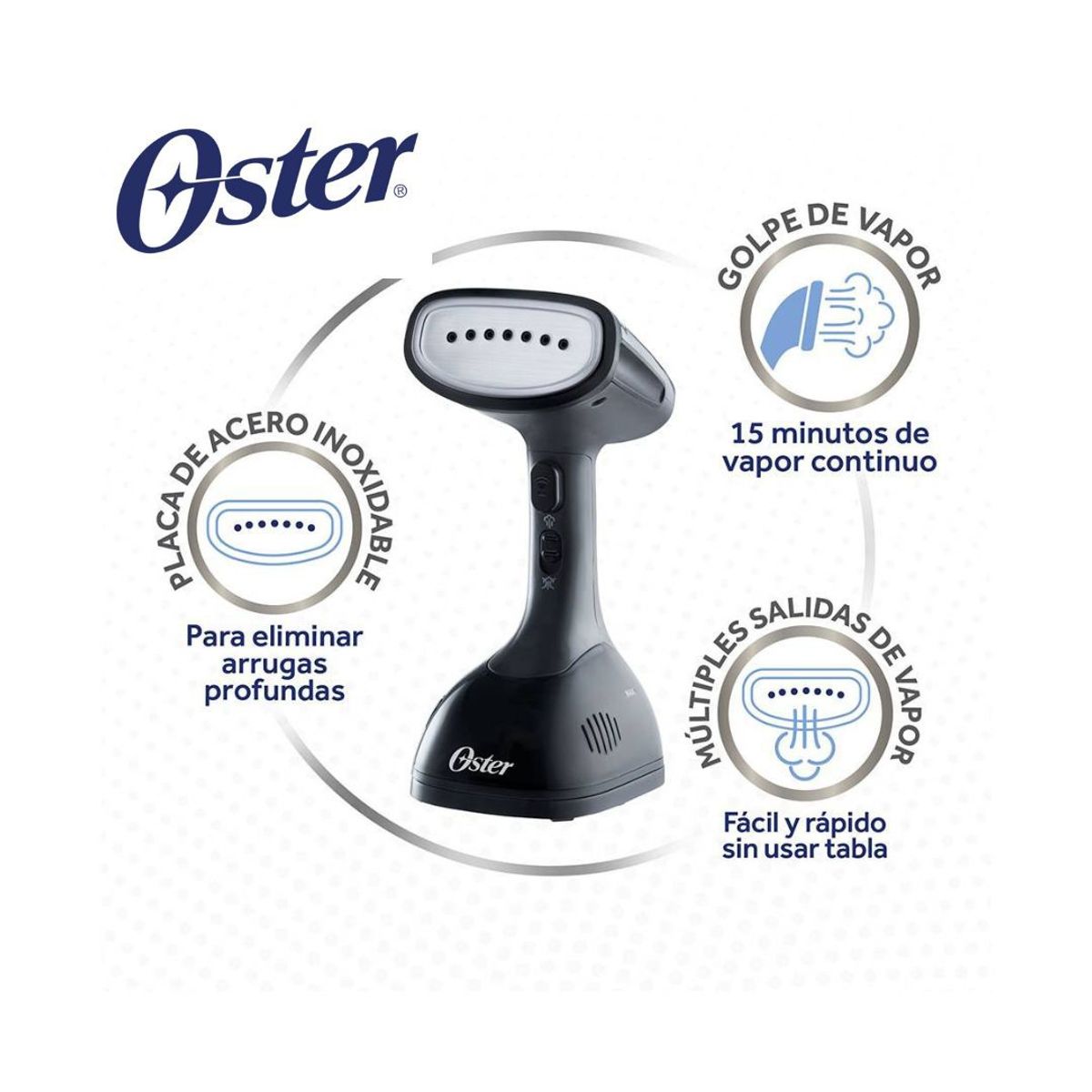OSTER - Vaporizador de prendas portátil Oster GCSTES100