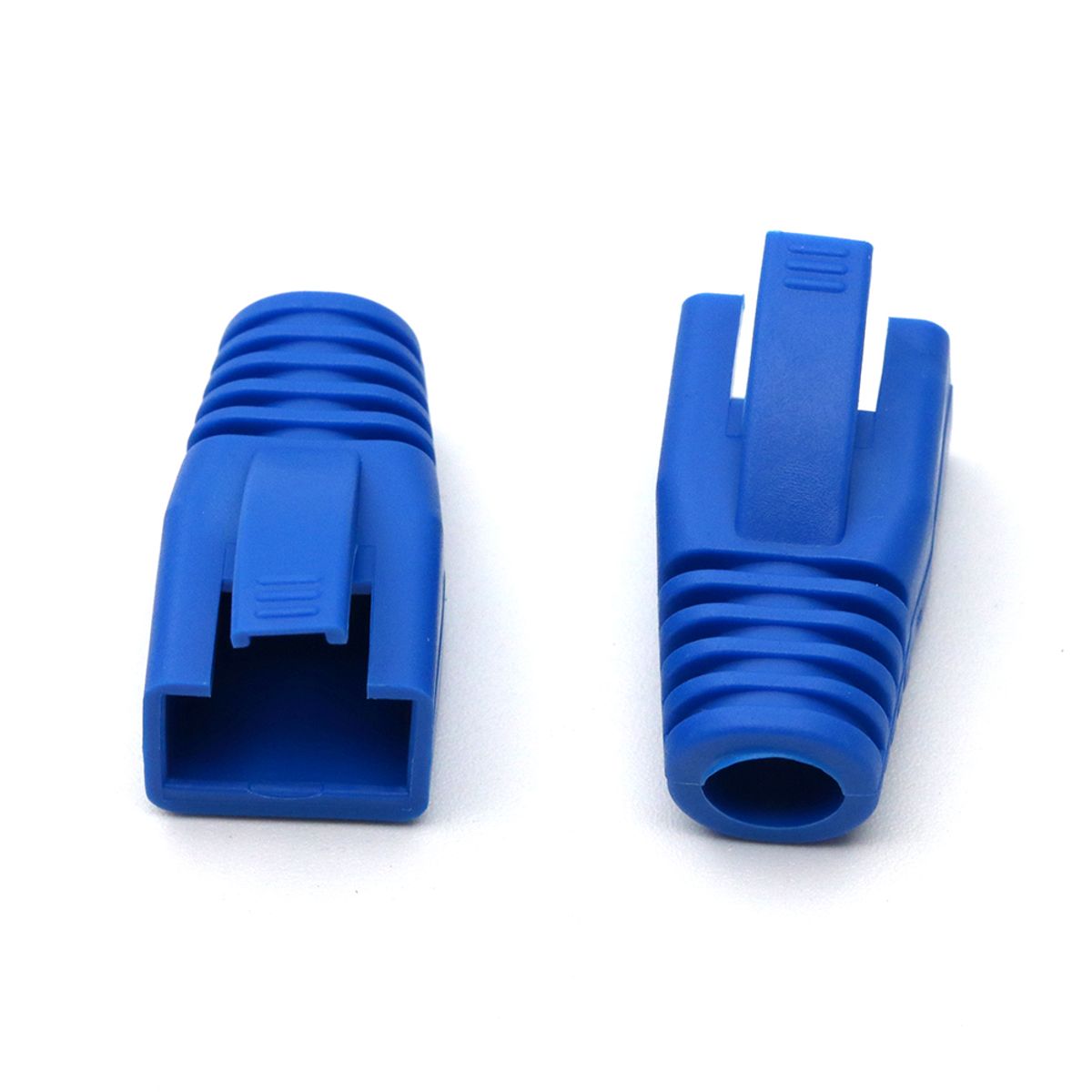 OEM - Capuchas Protectores Conectores Rj45 CAT7 CAT8 CAT6A - 100 UND - AZUL