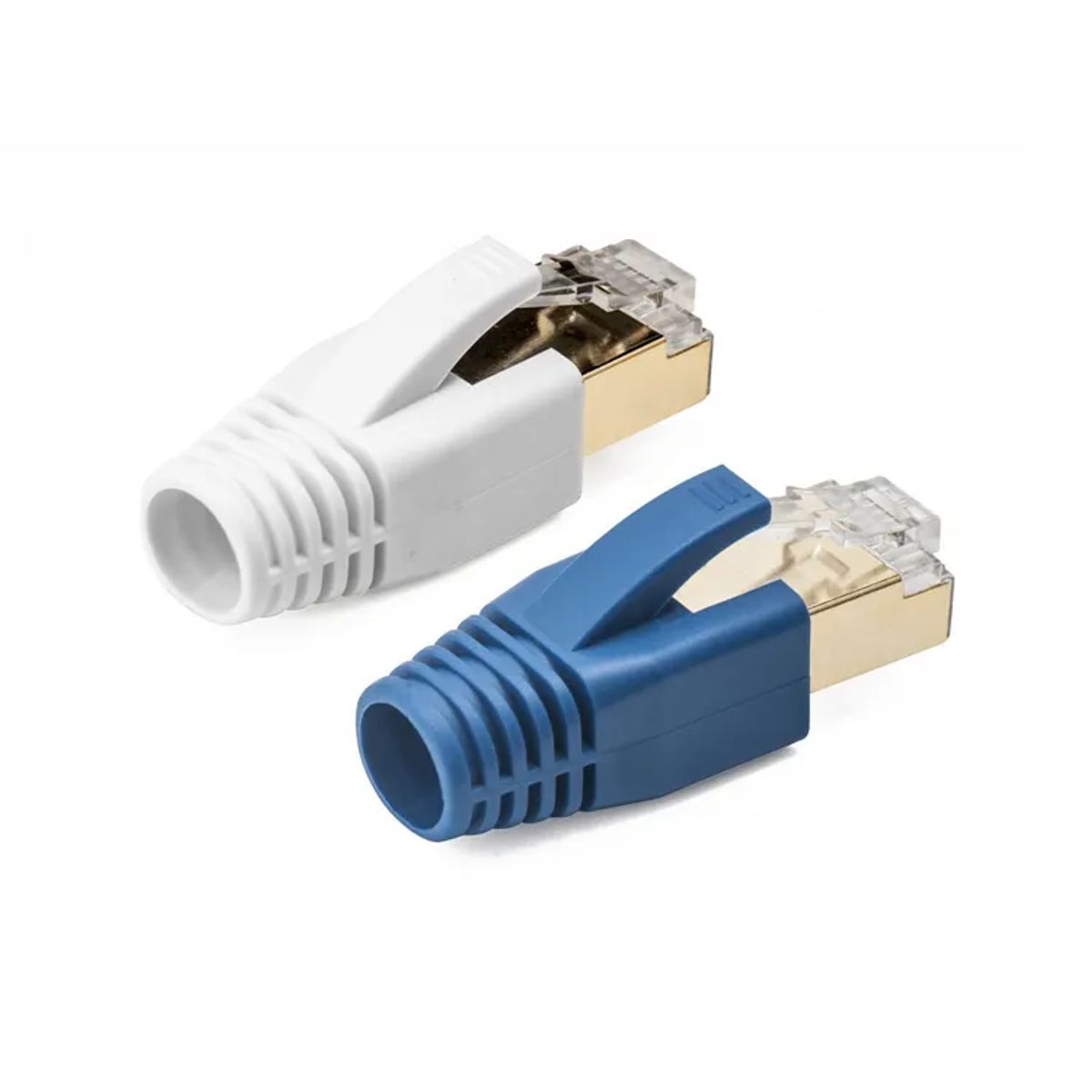 OEM - Capuchas Protectores Conectores Rj45 CAT7 CAT8 CAT6A - 100 UND - AZUL