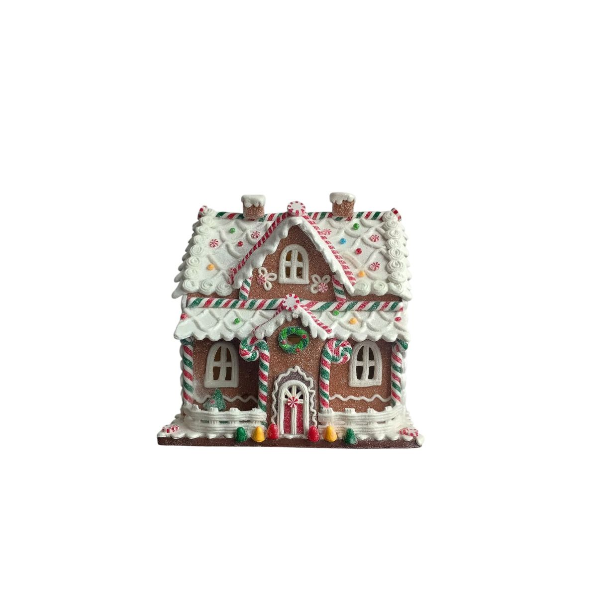 GENERICO - Casa de pan de jengibre con luz LED interior