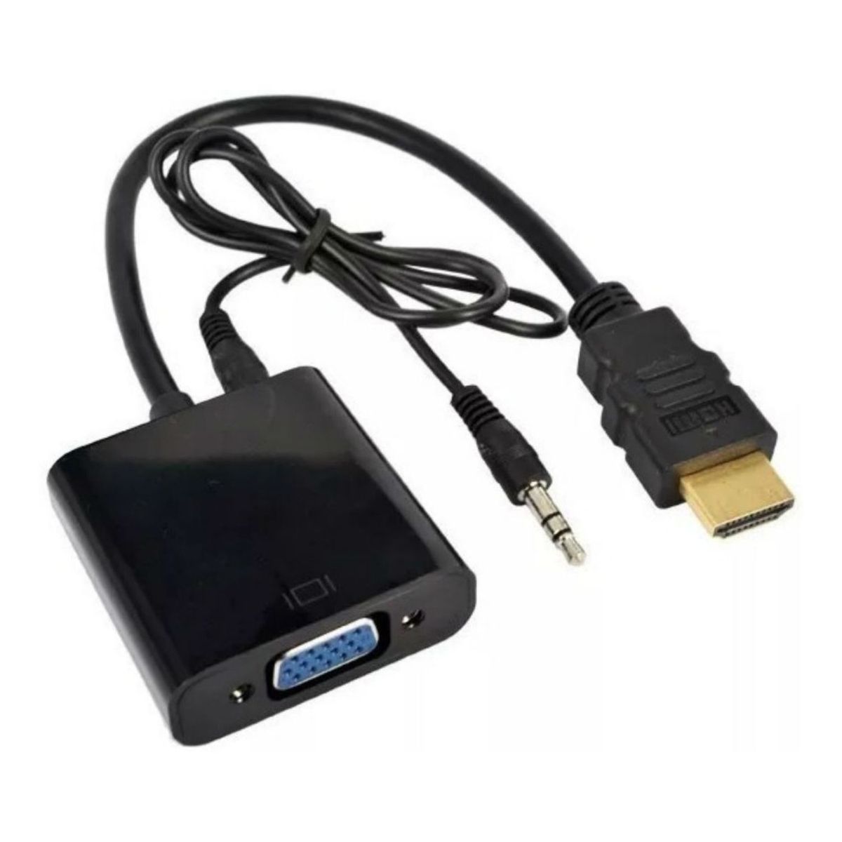 GENERICO - Cable Adaptador Hdmi A Vga Pantalla Monitor 1080p Hd Pc
