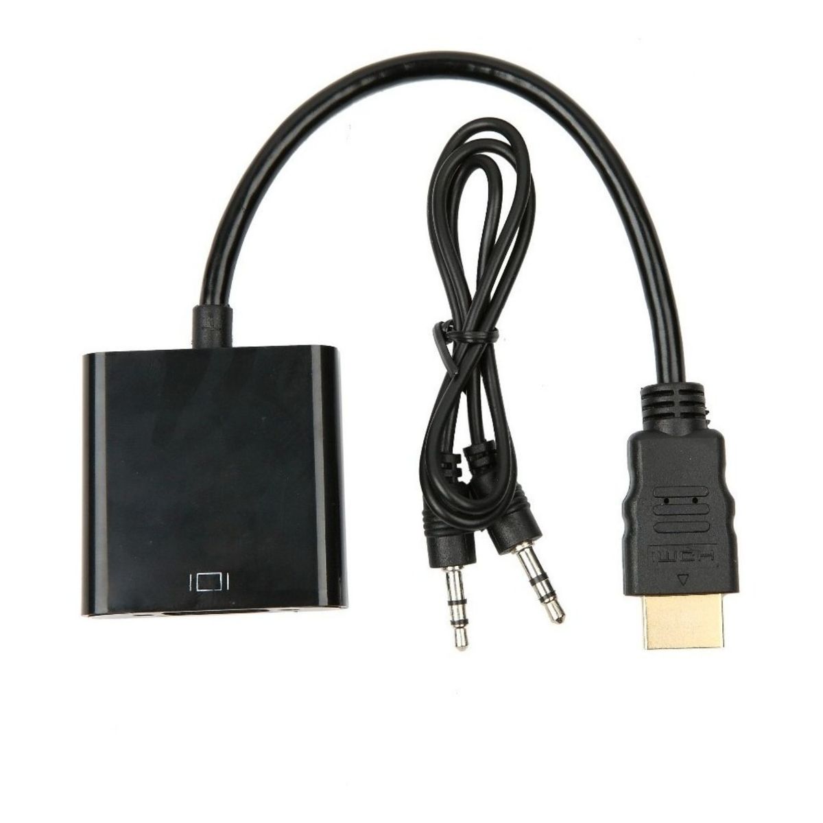 GENERICO - Cable Adaptador Hdmi A Vga Pantalla Monitor 1080p Hd Pc