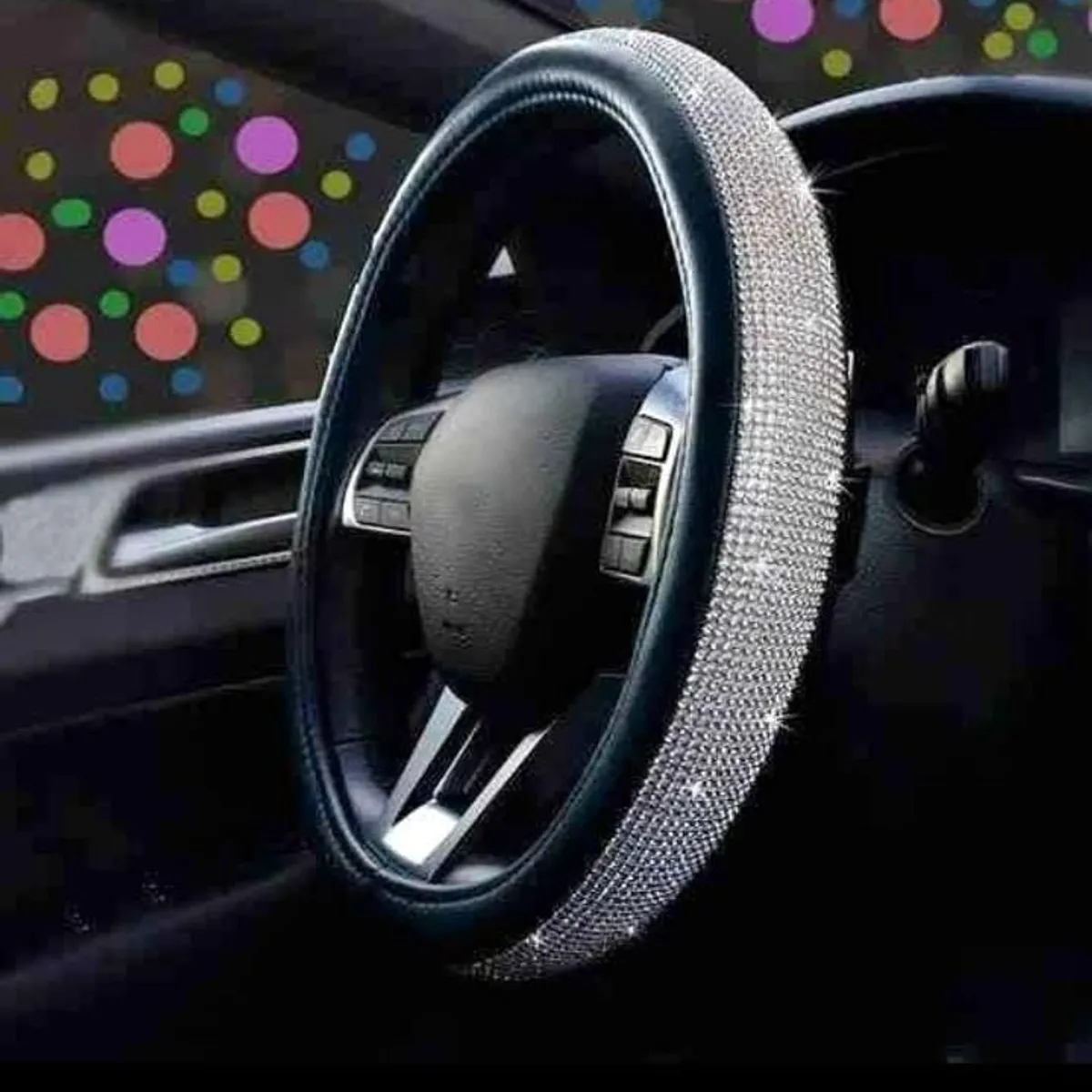 GENERICO - FUNDAS DE TIMON CUERO CON BRILLANTES