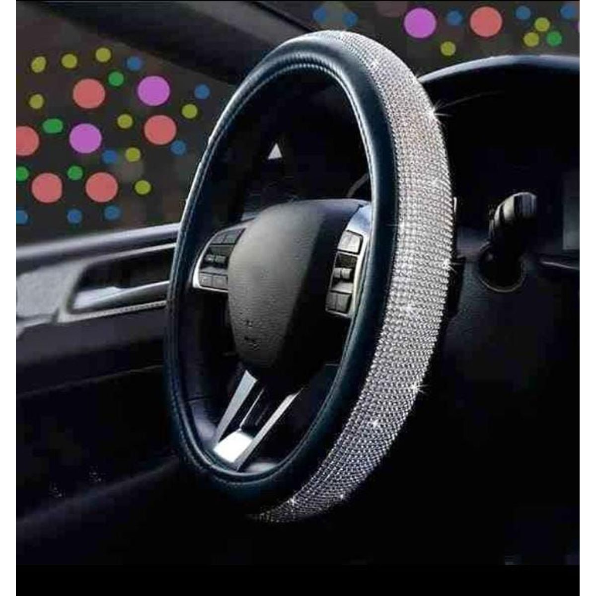 GENERICO - FUNDAS DE TIMON CUERO CON BRILLANTES