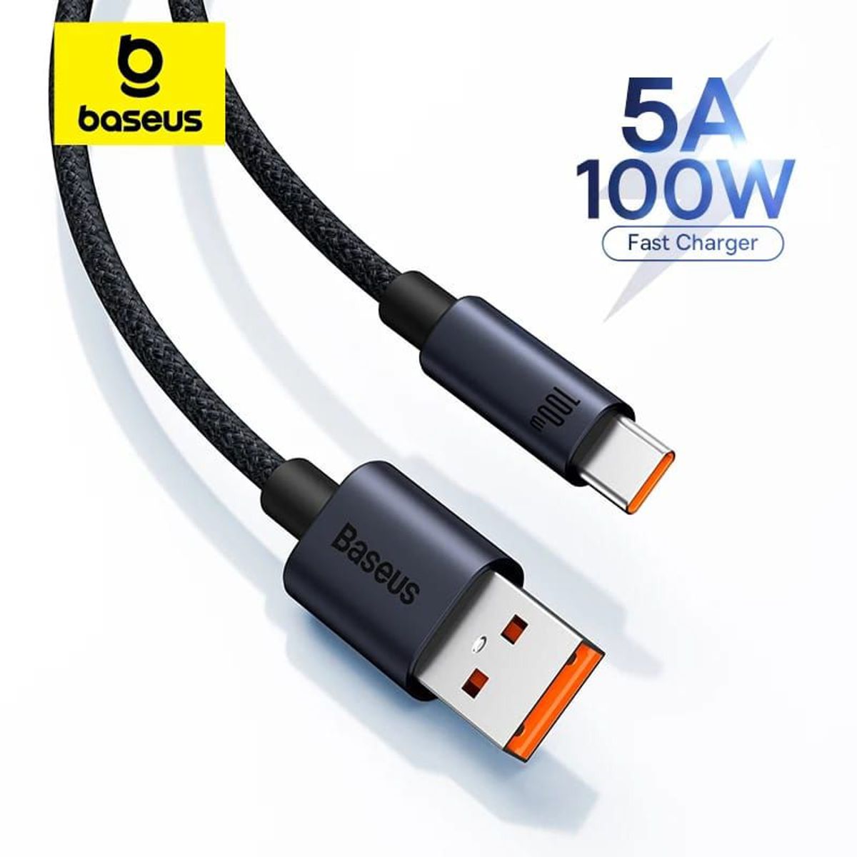 BASEUS - CABLE BASEUS USB a Tipo C - 100W - CARGA RAPIDA - 1MT