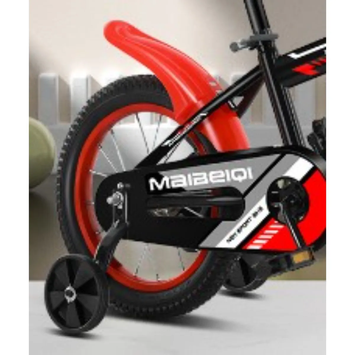 GENERICO - Bicicleta Para Niños Aro 18 Ciclismo Infantil - Rojo/Negro