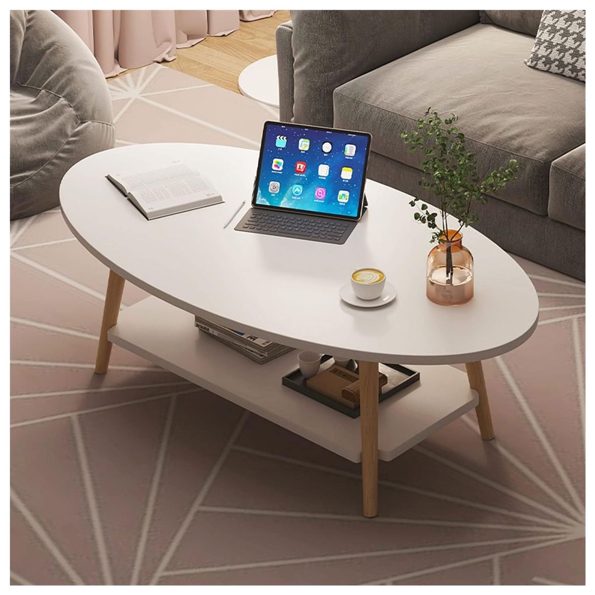 VENTITAS HOME - Mesa de Centro Vintage Laura Ventitas Home Blanco