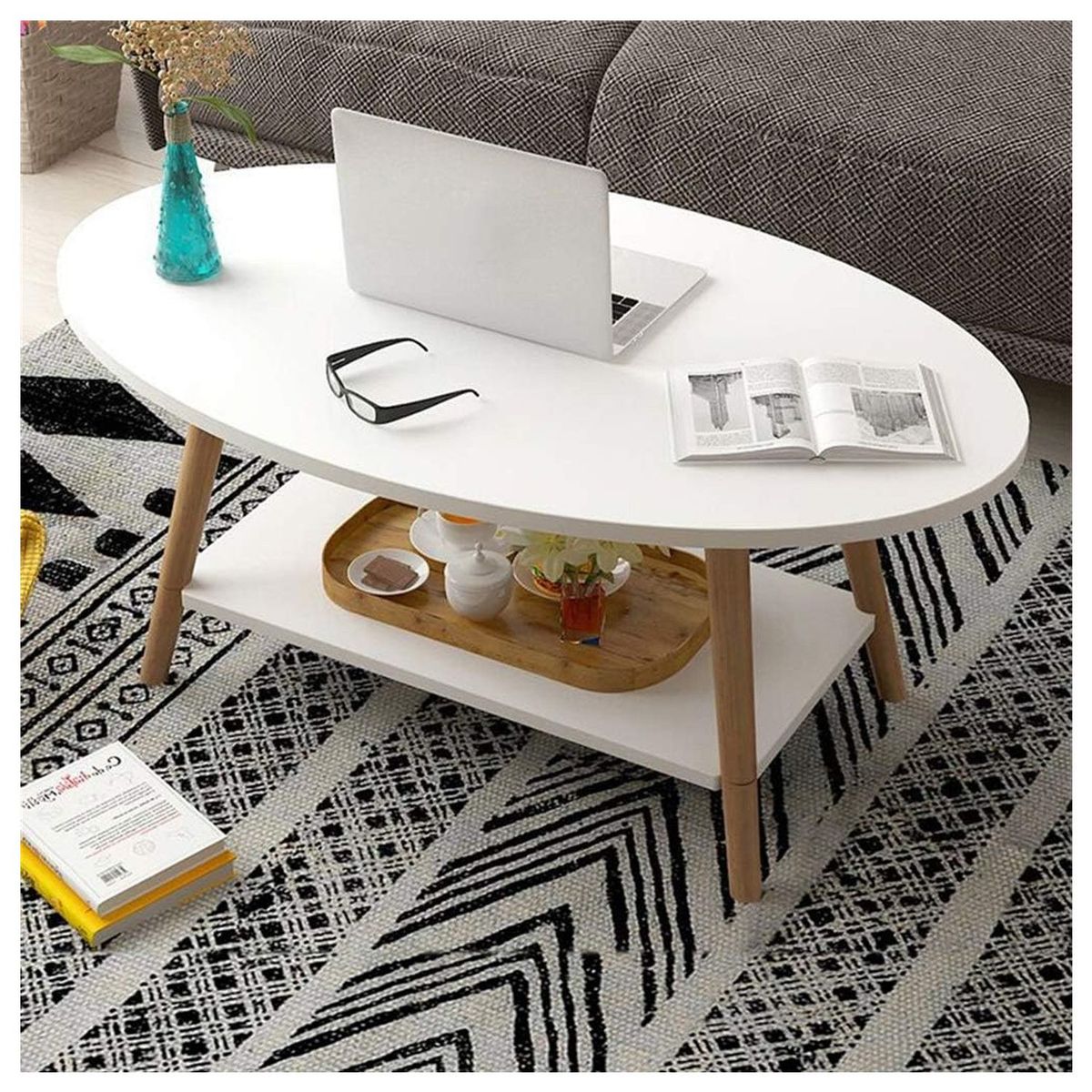 VENTITAS HOME - Mesa de Centro Vintage Laura Ventitas Home Blanco