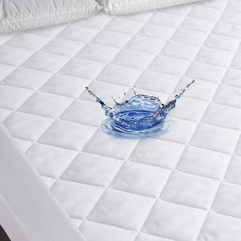 GENERICO - PROTECTOR DE COLCHON QUEEN IMPERMEABLE ANTI-FLUIDOS BLANCO DYV