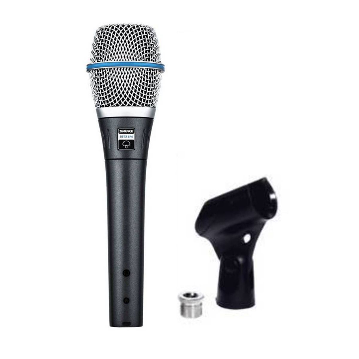 SHURE - Micrófono Shure Beta 87A Plateado