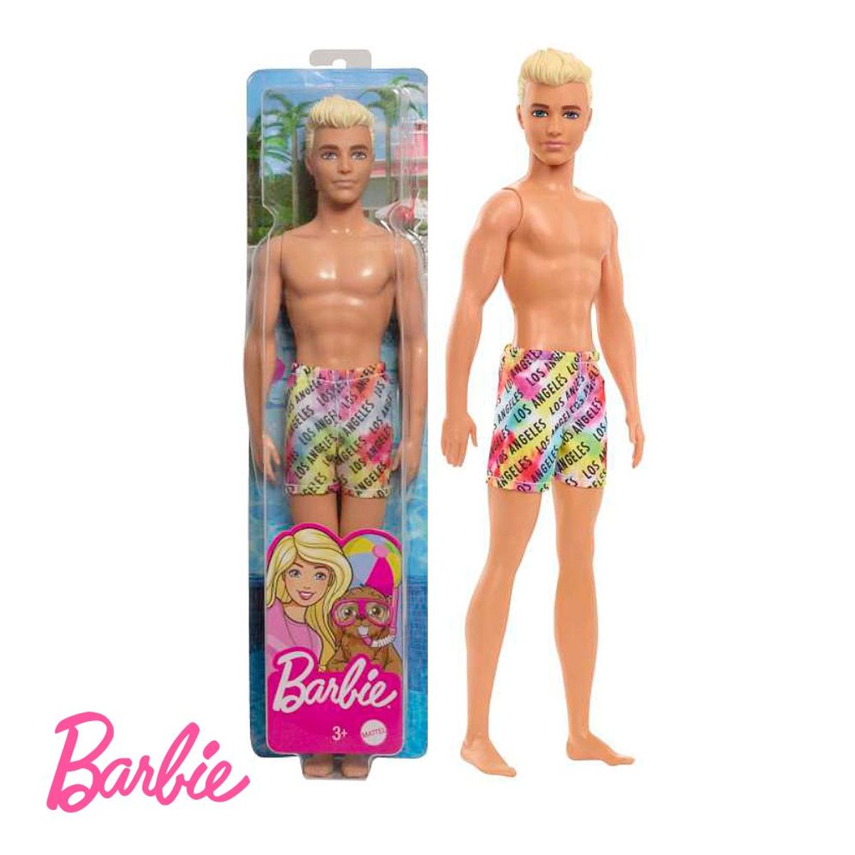 BARBIE - Barbie Ken Con Traje De Baño Playa Básico
