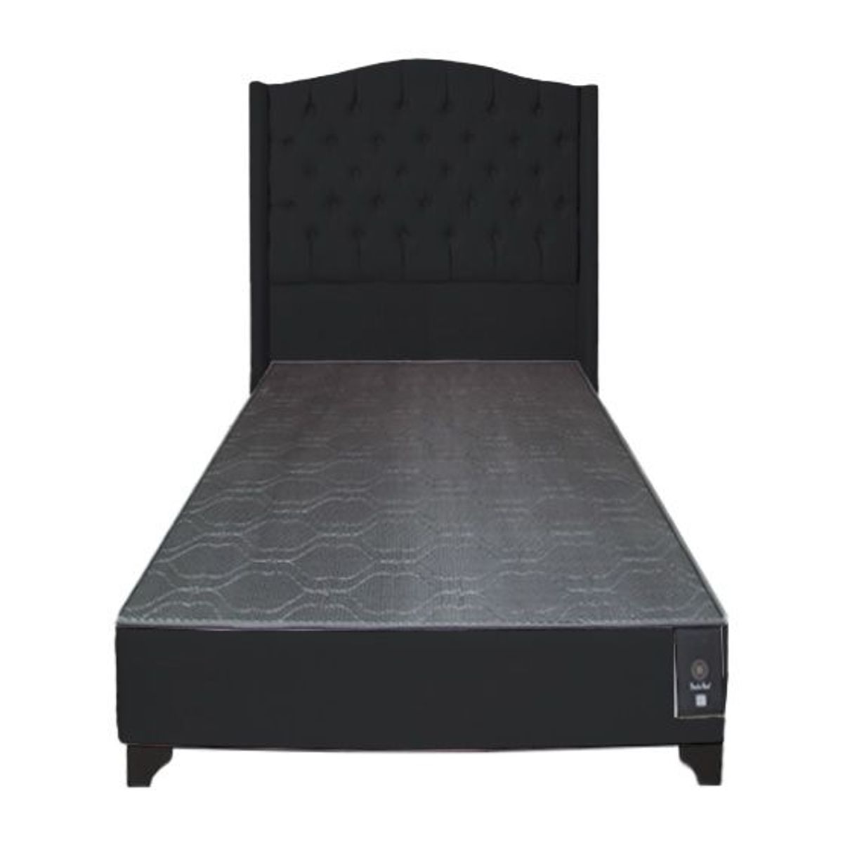 BARAKA HOME - Dormitorio Visby 1.5 plz - Negro