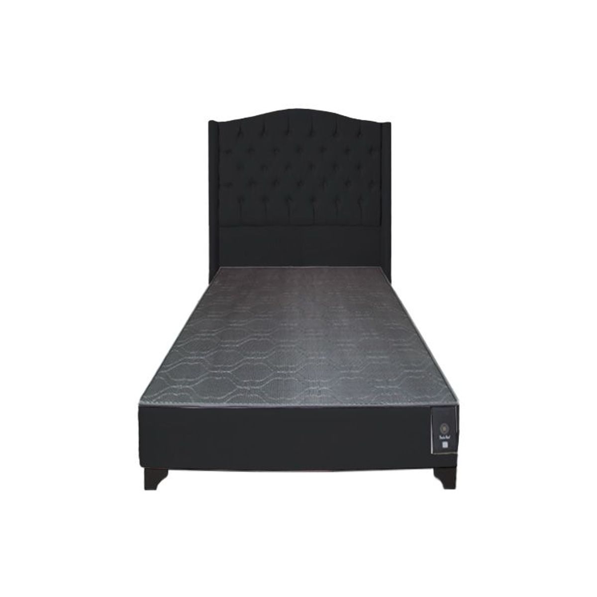 BARAKA HOME - Dormitorio Visby 1.5 plz - Negro