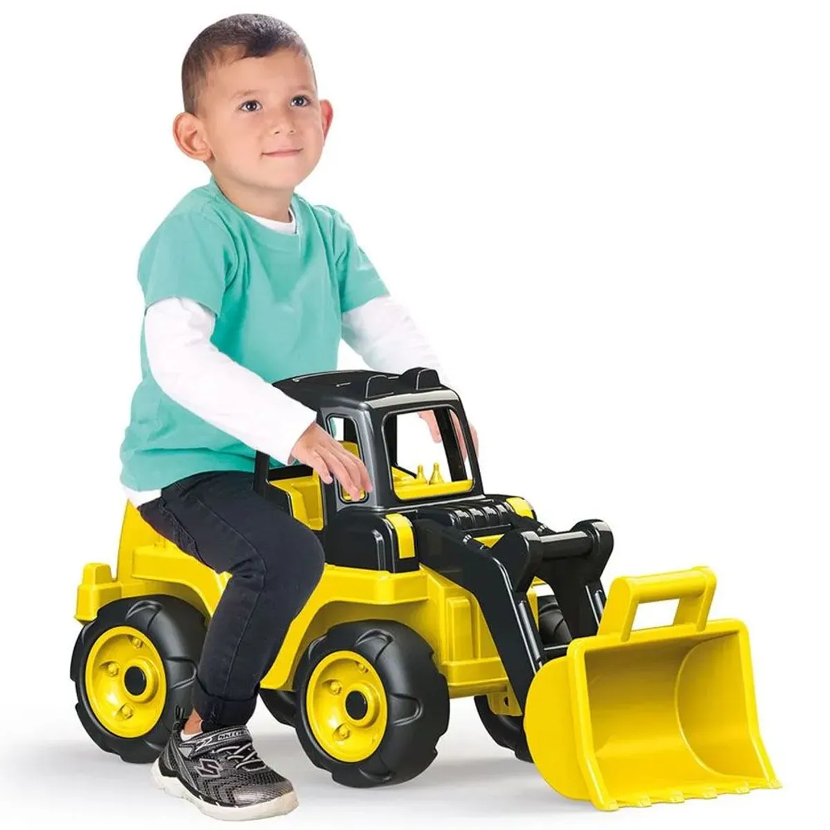 DOLU - Correpasillo Tractor Juguete Cargador Dolu Giant Amarillo