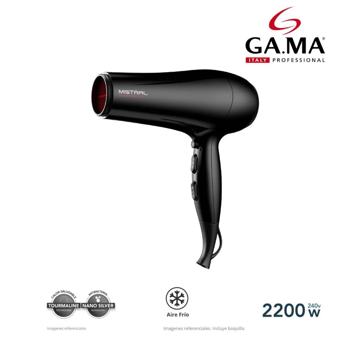 GAMA - SECADORA GAMA MISTRAL TOURMALINE ION 2200w